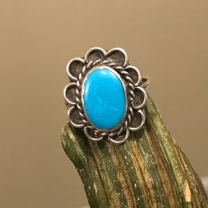 Vintage Turquoise Sterling Silver Ring